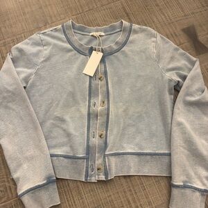 Z Supply Sky Blue Knit Cardigan